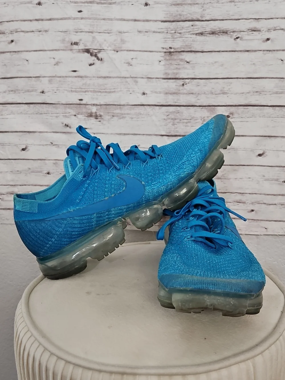 Nike Flyknit VaporMax Sneakers - Cyan Blue